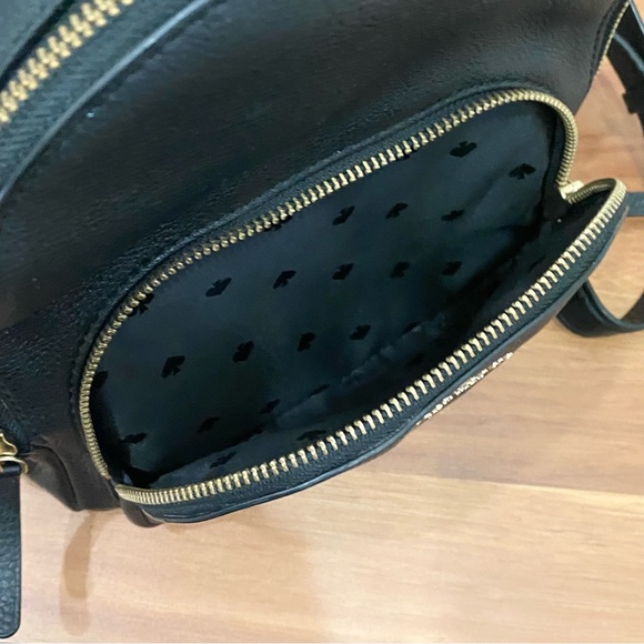 KATE SPADE Jackson Pebbled Leather Black Medium Backpack 9”X9”X4.5” - Picture 12 of 16